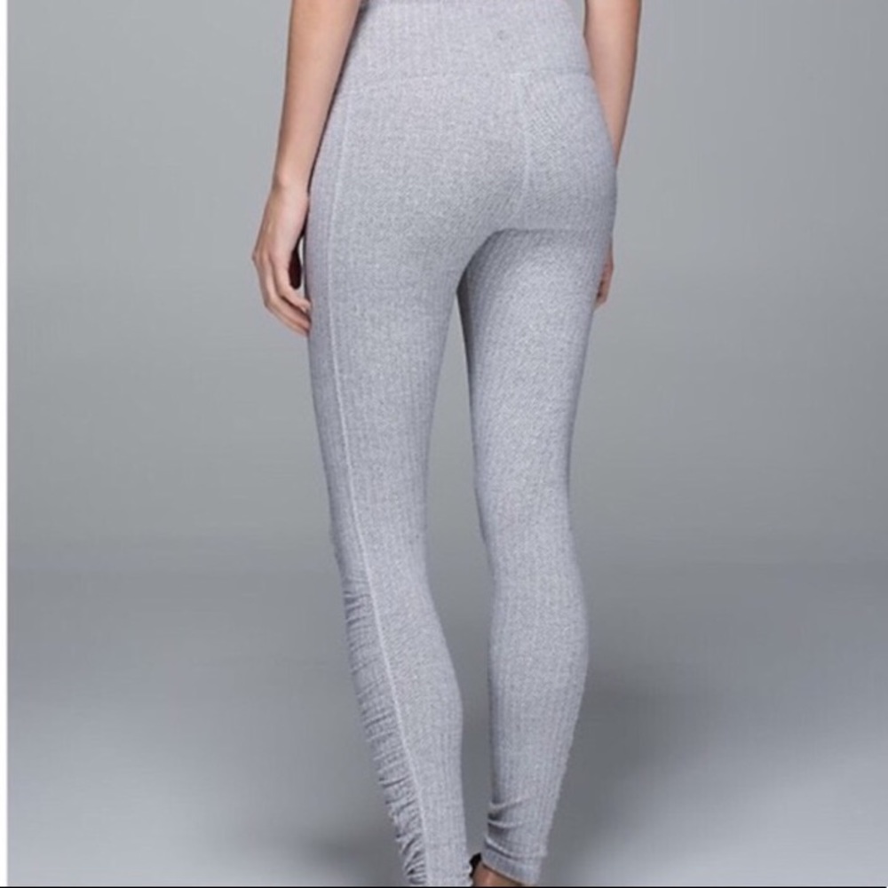 Lululemon Gray herringbone full length leggings